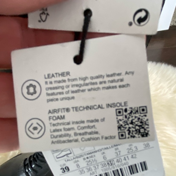 Zara Black Leather Knee High Boots NEW Sz 8 - Picture 7 of 8